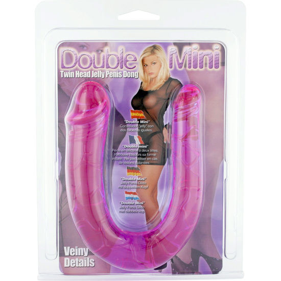 Seven Creations Double Dong Flexible en Silicone Rose