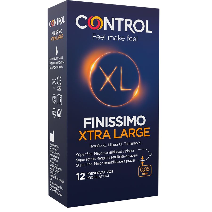 Control – Préservatifs XL Ultra Fins Grande Taille – 12 unités