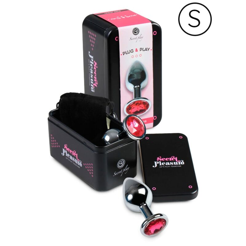 Secret Play – Plug Anal en Aluminium Fuchsia – 7 cm