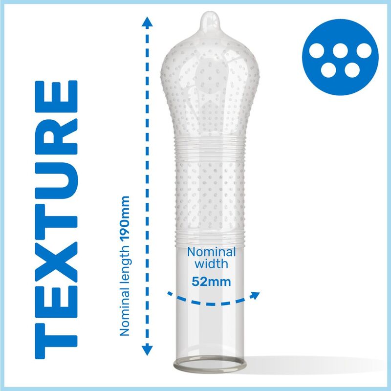 Preservativi testurizzati Ribs & Dots Intensity x12 - Pasante