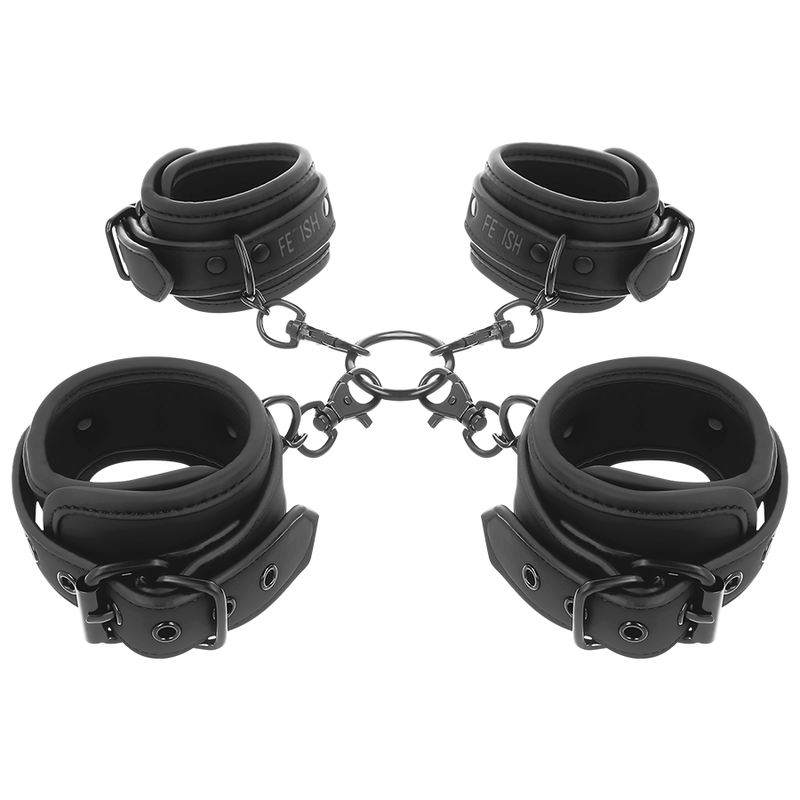 Fetish Submissive - Kit d'attaches Hogtie - Noir