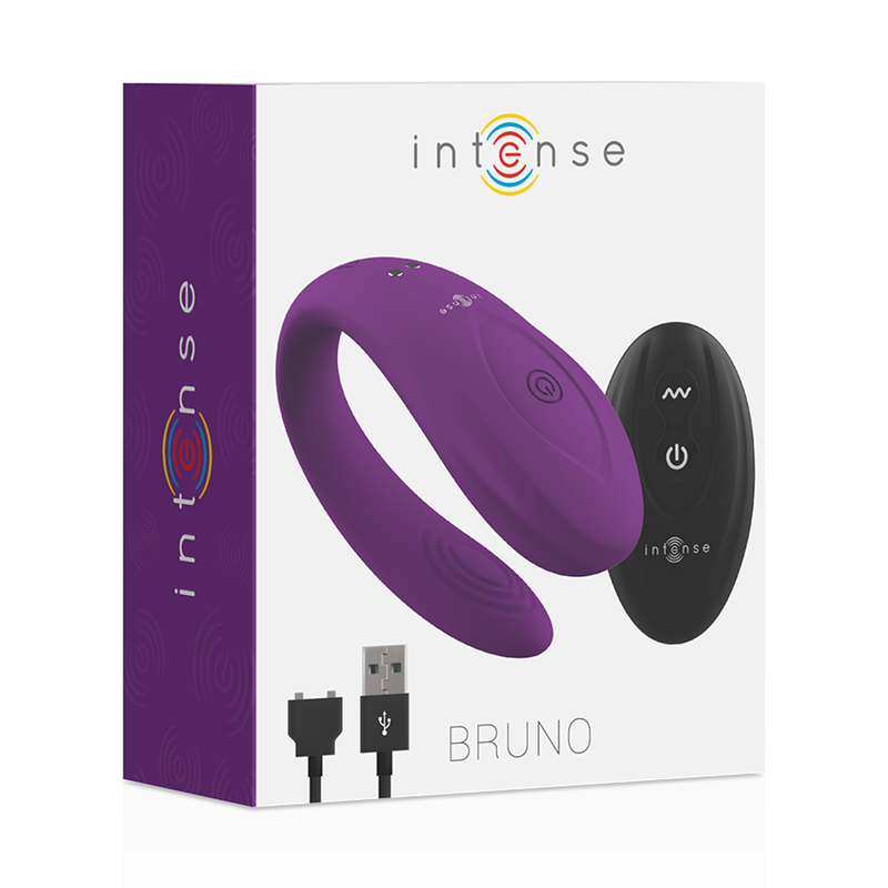 Vibromasseur Couple Bruno Télécommandé Lilas - Intense