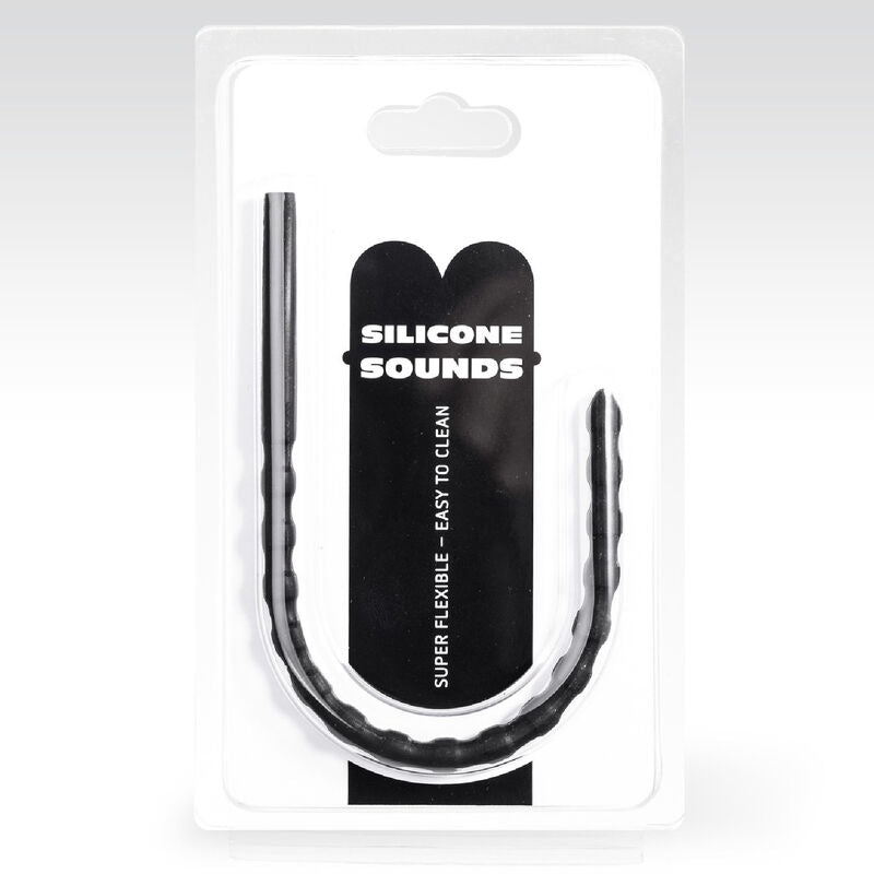 All Black - Plug urètre en silicone  - 6/8 mm