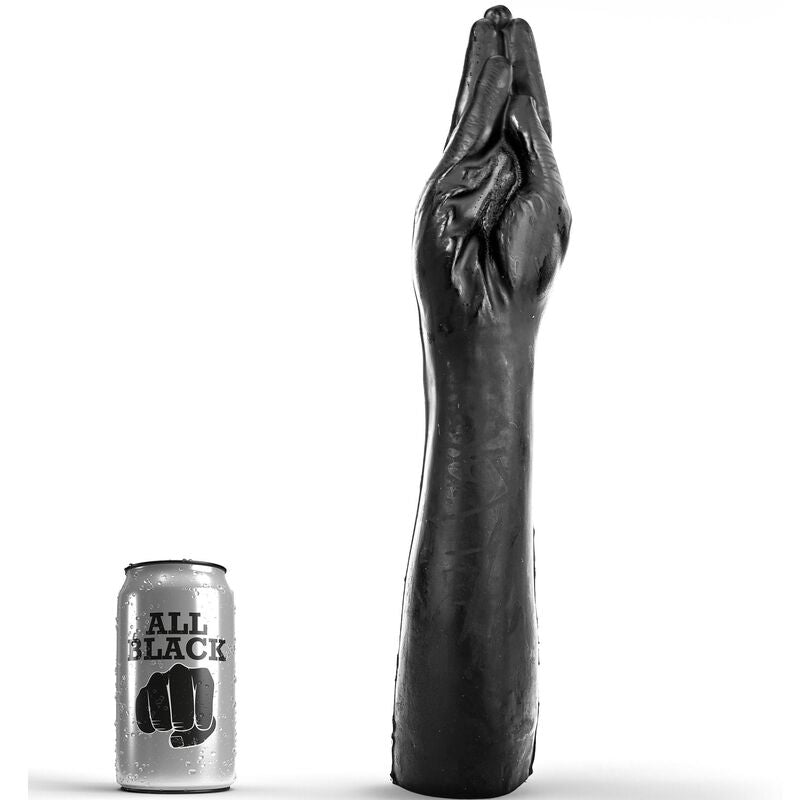All Black - Gode Fisting en forme de main - 40 cm
