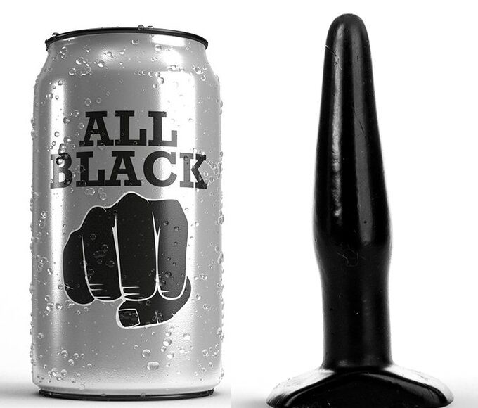 All Black - Petit Plug Anal - 11 cm