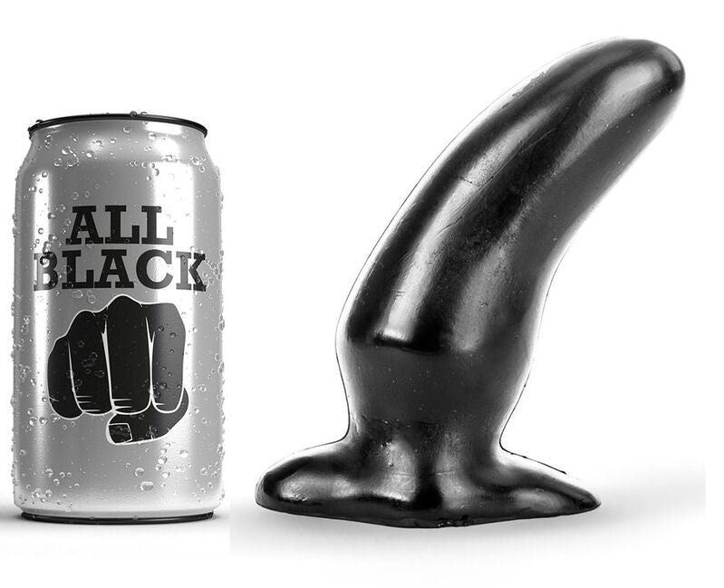 All Black - Plug Anal Incurvée - 13 cm