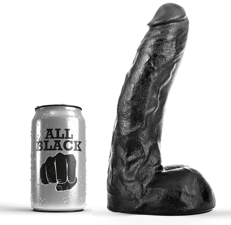 All Black - Gode réaliste XXL - 22 cm
