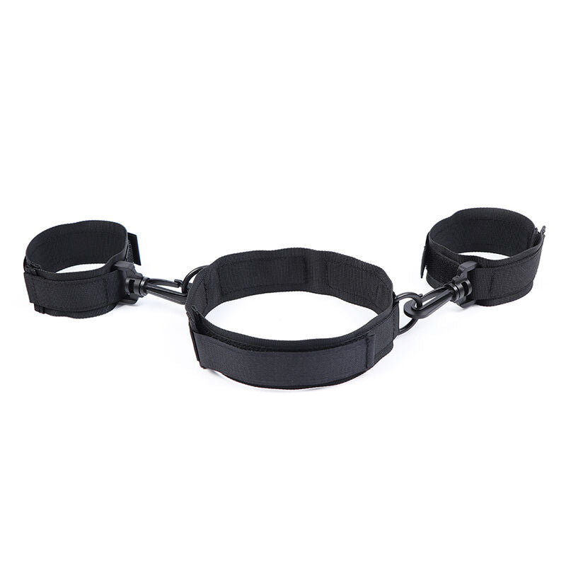 Ohmama Fetish – Collier en nylon avec Menottes Poignets