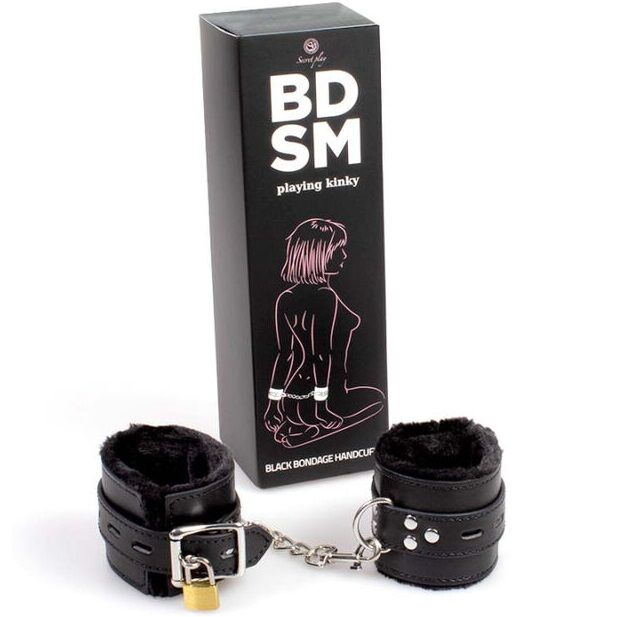 Secret Play - Menottes de Bondage BDSM - Noir