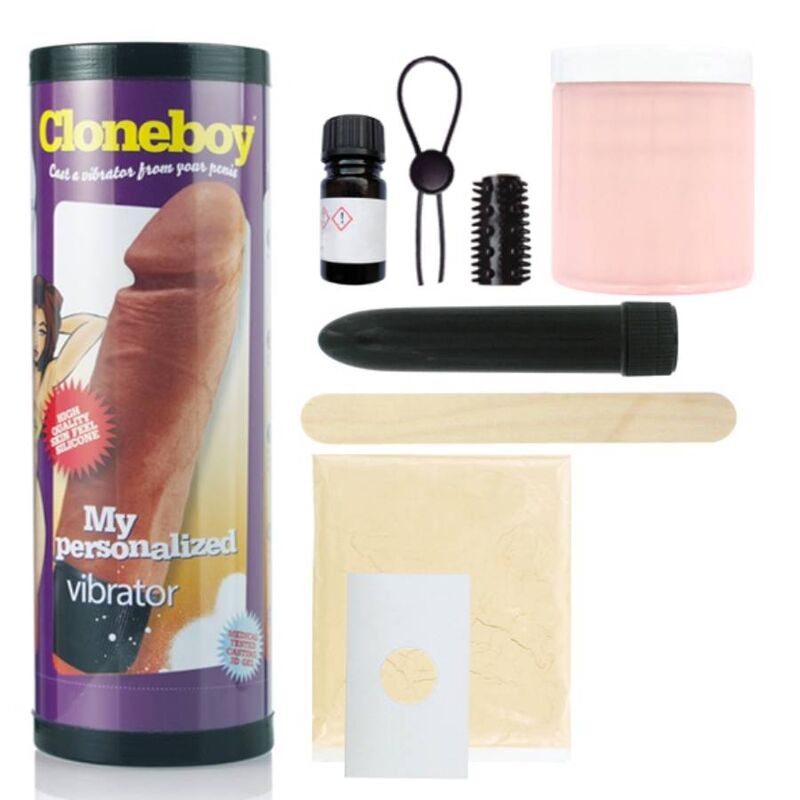 Cloneboy – Kit de moulage de pénis avec vibromasseur couleur chair / rose