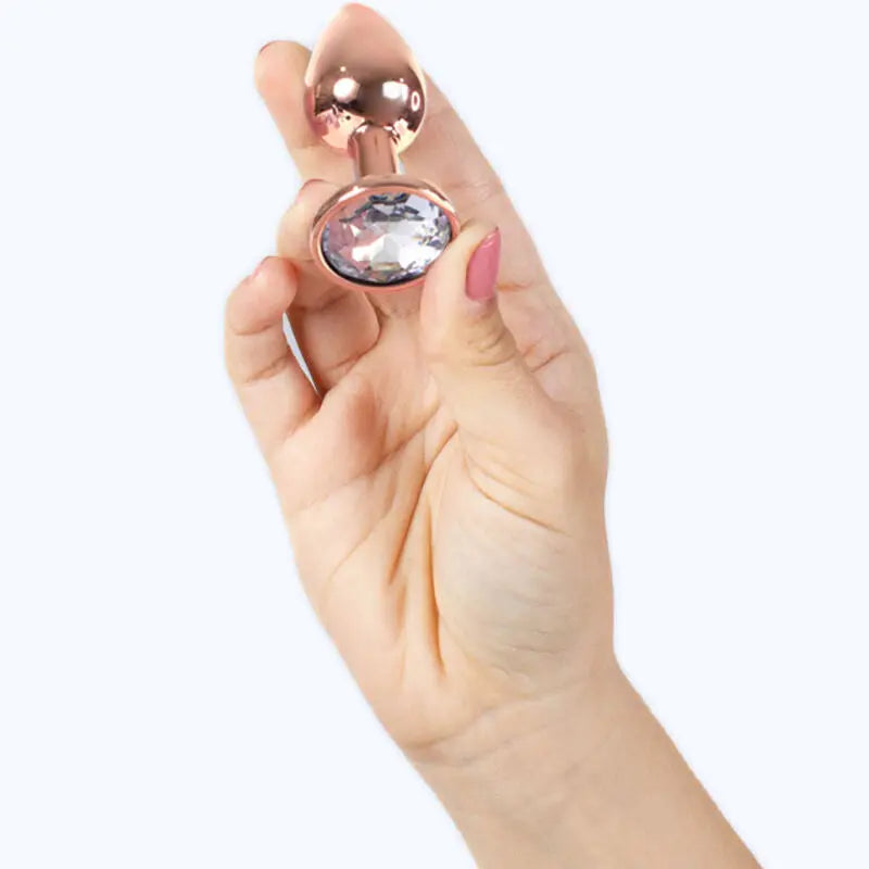 Secret Play – Plug Anal en métal or rose – 7 cm