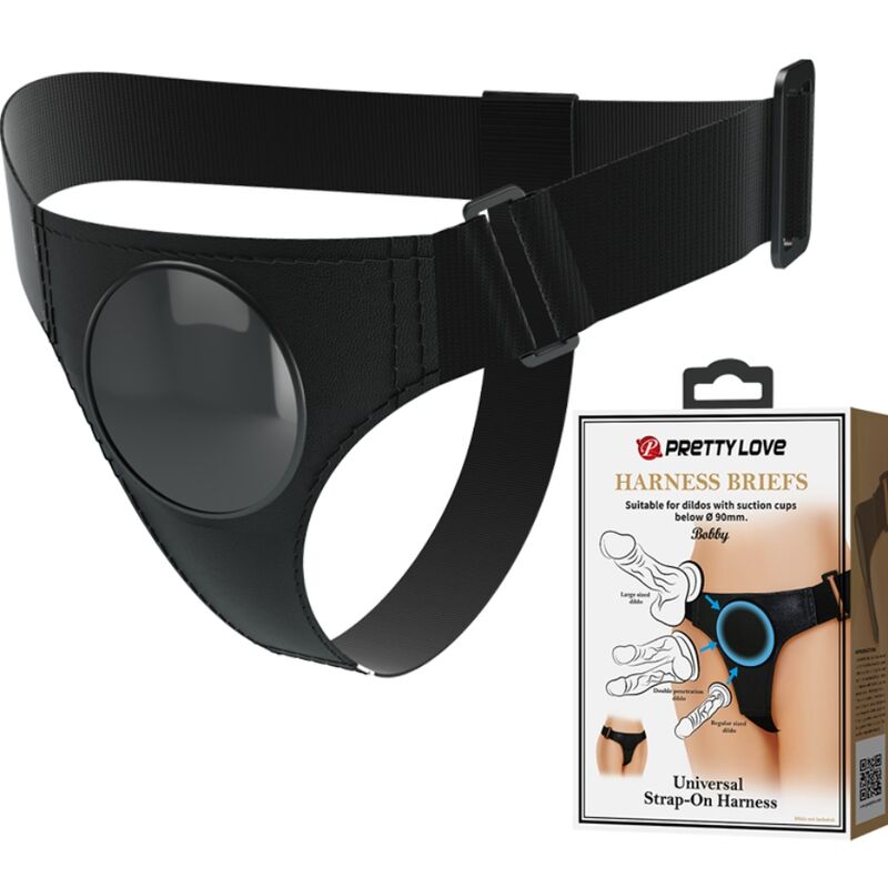 Pretty Love - Harnais Universel pour Gode Ventouse - Noir