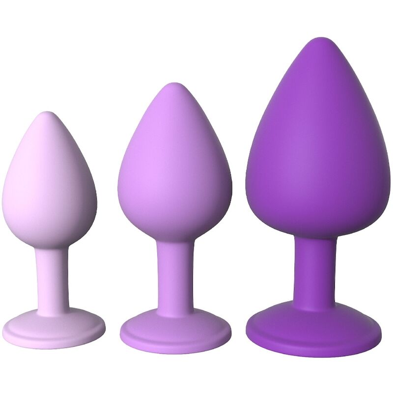 Ensemble de Plugs Anaux Little Gems 3 Tailles Violet - Pipedream