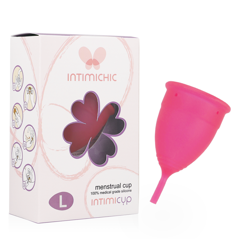 Intimichic Coupe menstruelle en silicone médicale Taille L
