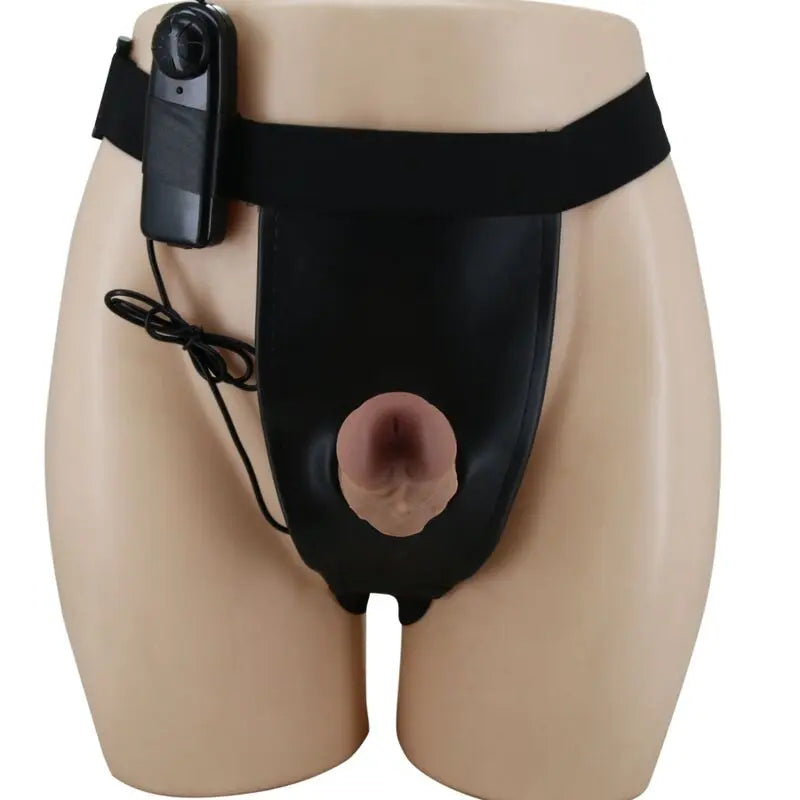 Pretty Love - Gode Ceinture Vibrant et Creux Marron / 17,5 cm