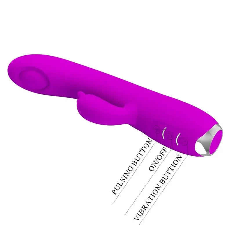 Pretty Love – Vibromasseur Rabbit à Ondes Pulsées Rechargeable Violet