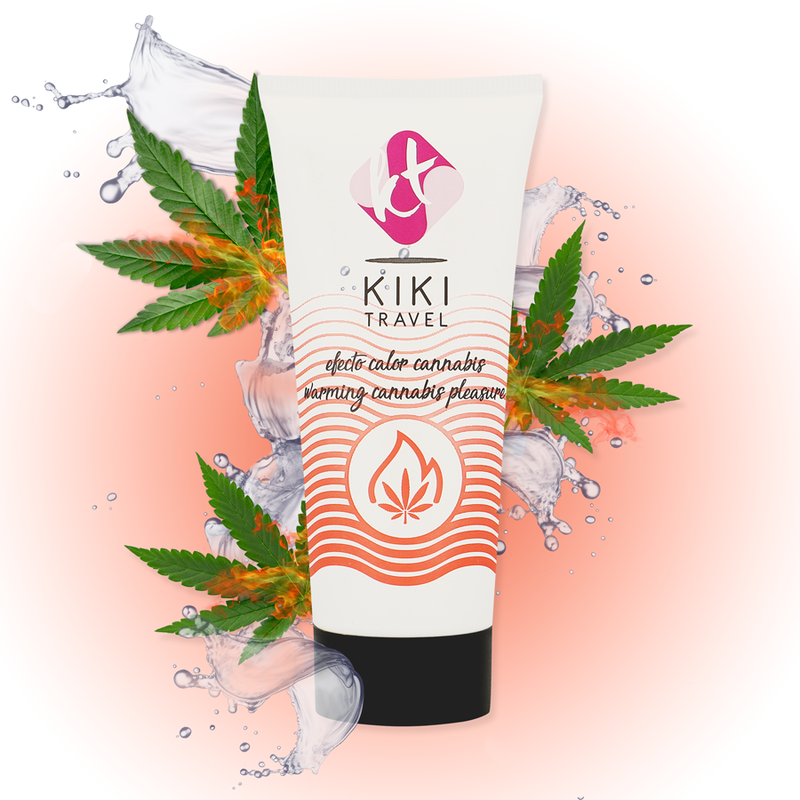 Kikí Travel - Lubrifiant Saveur Cannabis avec Effet Chauffant - 50 ml