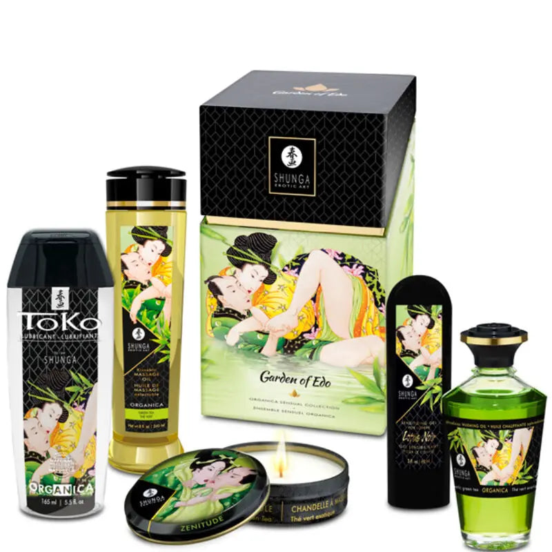 Shunga - Coffret Jardin d’Edo Stimulants Femme à Effet Immédiat