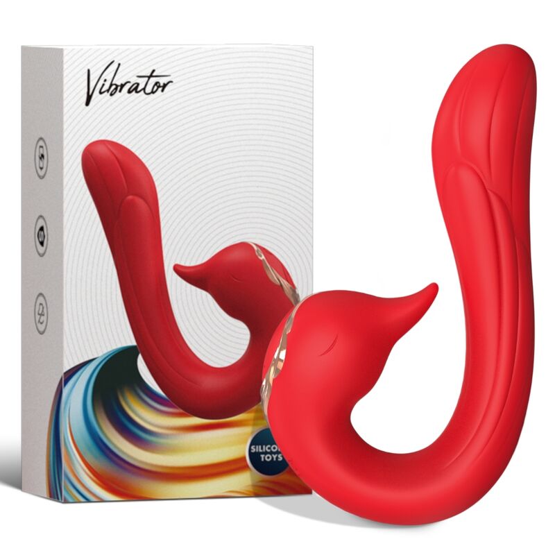 Vibrateur Delfin Multiposition et Effet Chaleur Rouge - Armony