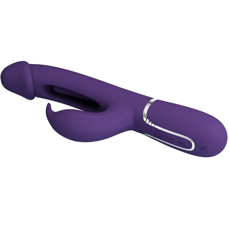 Vibromasseur Rabbit Double Stimulation 3 en 1 Violet - Pretty Love