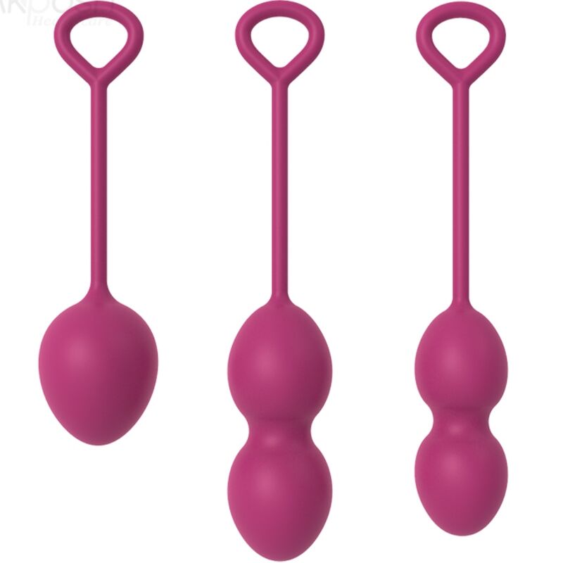 Armony – Kit de 3 Boules de Geisha Rouges en Silicone Rééducation du périnée