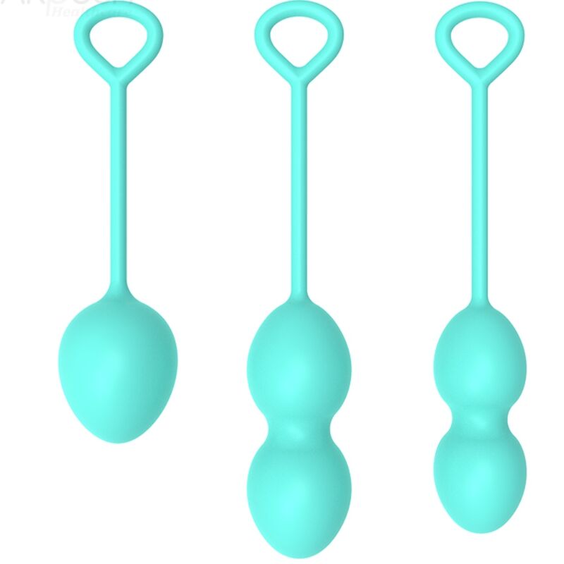 Armony – Kit de 3 Boules de Geisha Vertes en Silicone Rééducation du périnée