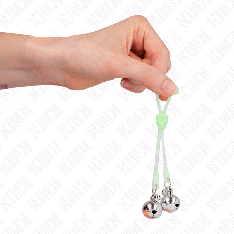 KINK – Pince à tétons avec cloches Vert