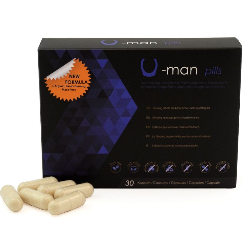 500Cosmetics - Complément Alimentaire Agrandir Pénis et Libido U-Man Pills