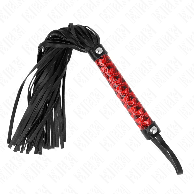 KINK - Mini Fouet BDSM avec Motif Diamant - 40 cm