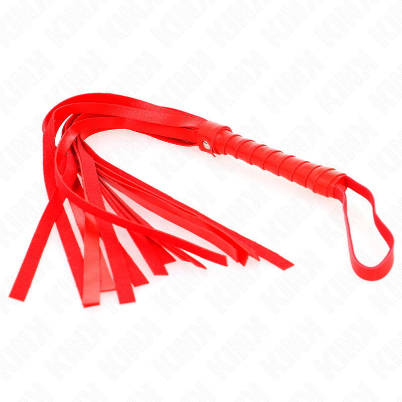 KINK - Martinet BDSM Rouge Simple - 45 cm