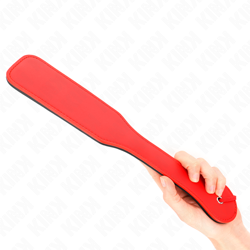 KINK - Tapette BDSM Double Face Rouge et Noir - 32 cm