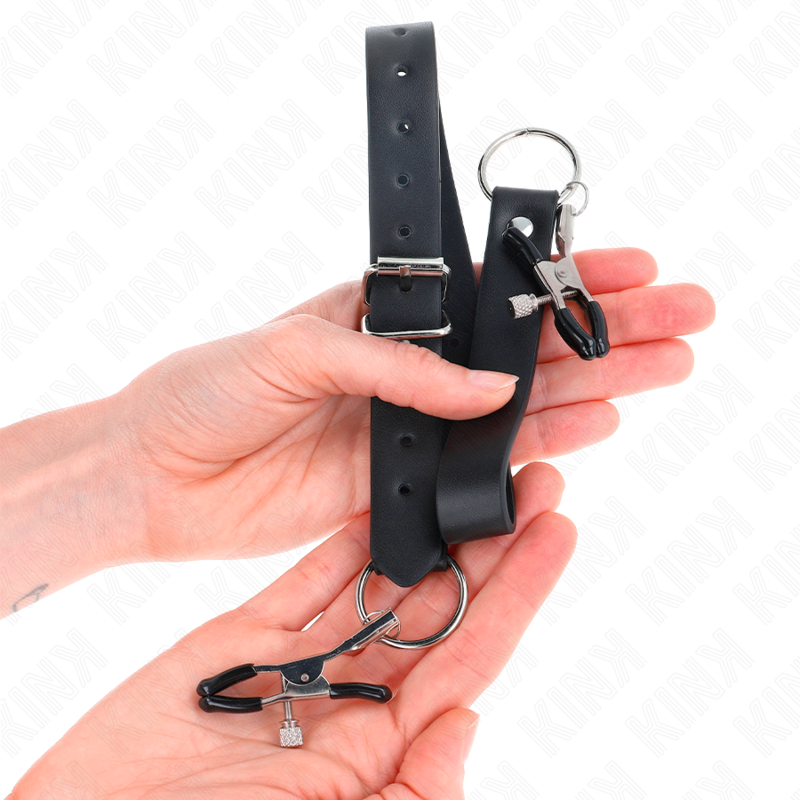 KINK - 4 pinces à clitoris réglables - 34-48 cm
