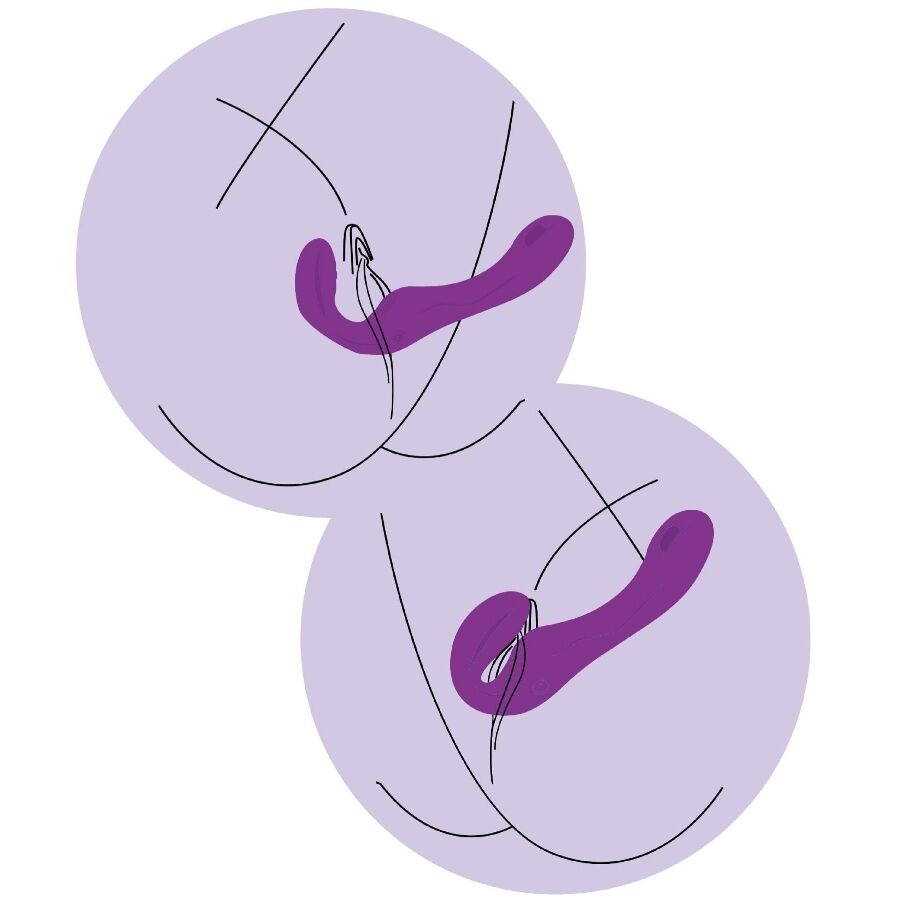 Vibrateur Strapless 2 en 1 Xocoon Télécommandé Violet - Xocoon