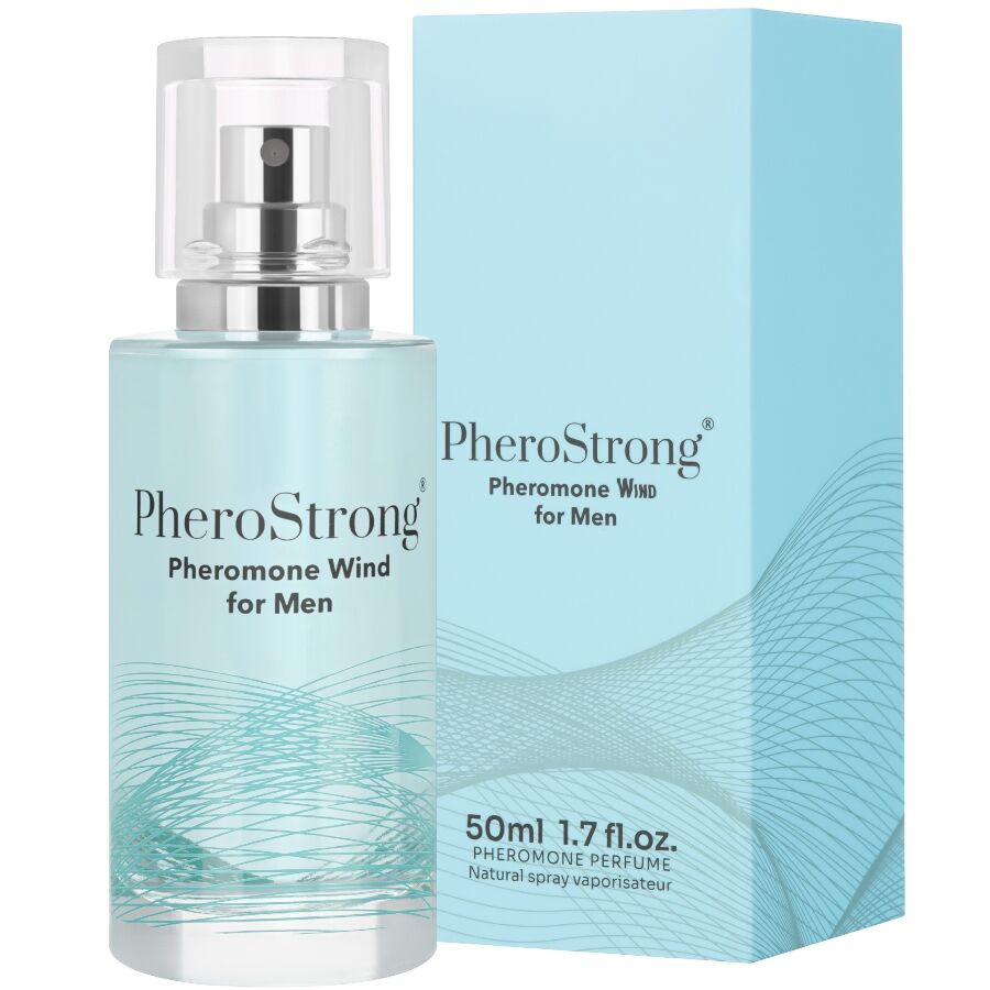 PheroStrong - Parfum aux Phéromones pour Hommes Wind - 50 ml