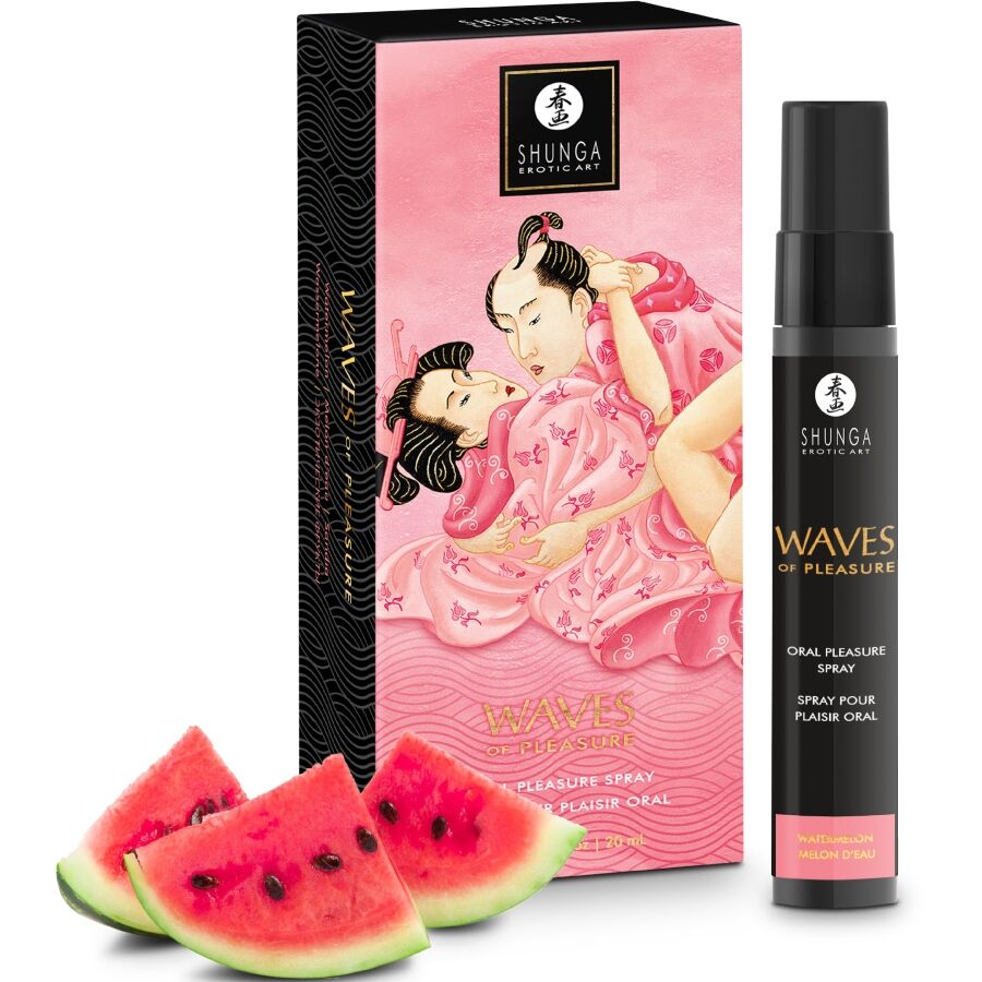 Spray Oral Waves Pleasure Seductive Pastèque - Shunga - SHUNGA APHRODISIACS