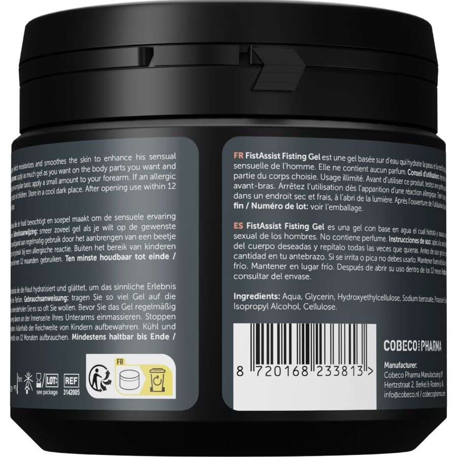 Gel Lubrifiant Fist Assist Extra-Épais 500ml - Cobeco - COBECO - FIST ASSIST