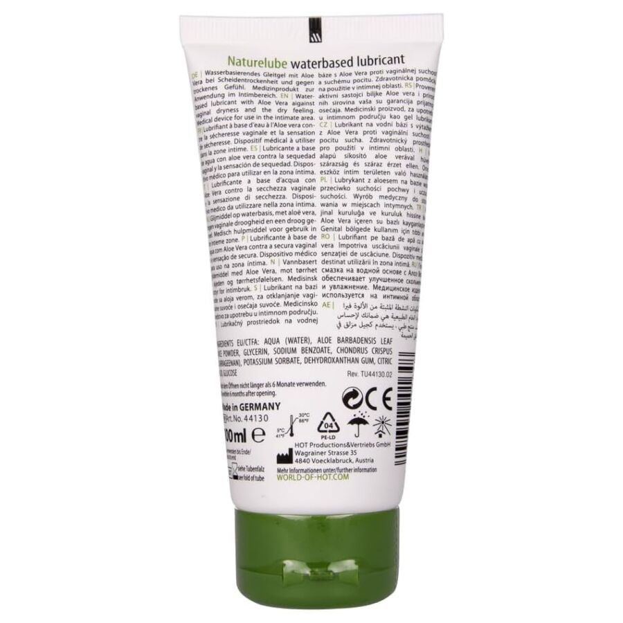 Lubrifiant Nature Lube Eau et Aloe Vera 100ml - Hot