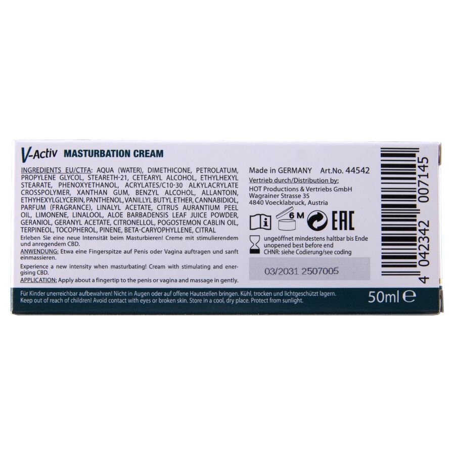 Gel Lubrifiant Chauffant HOT CBD Unisexe 100ml - HOT