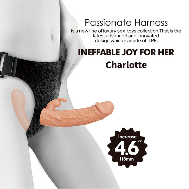 Harnais Strap-On Charlotte Double Pénétration Gode Creux - Baile