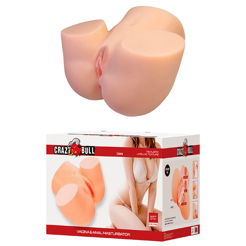Masturbateur Vaginal et Anal Double XXL Liora - Crazy Bull