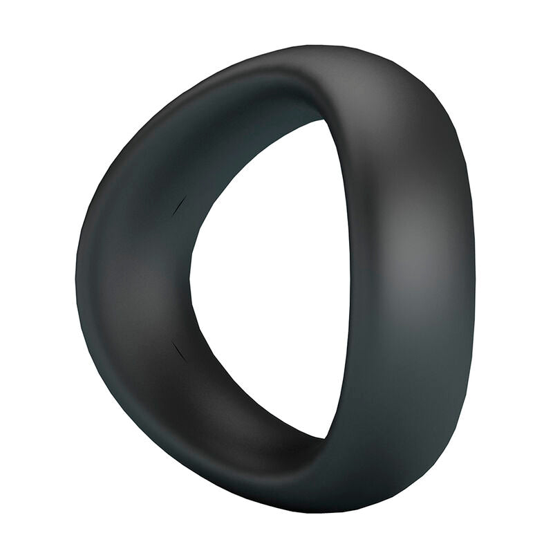 Anneau Pénien Ergonomique Valen en Silicone Noir - Crazy Bull