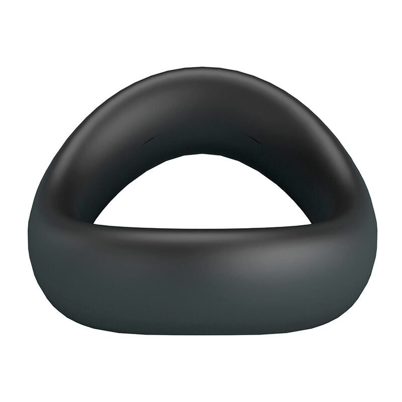 Anneau Pénien Ergonomique Valen en Silicone Noir - Crazy Bull