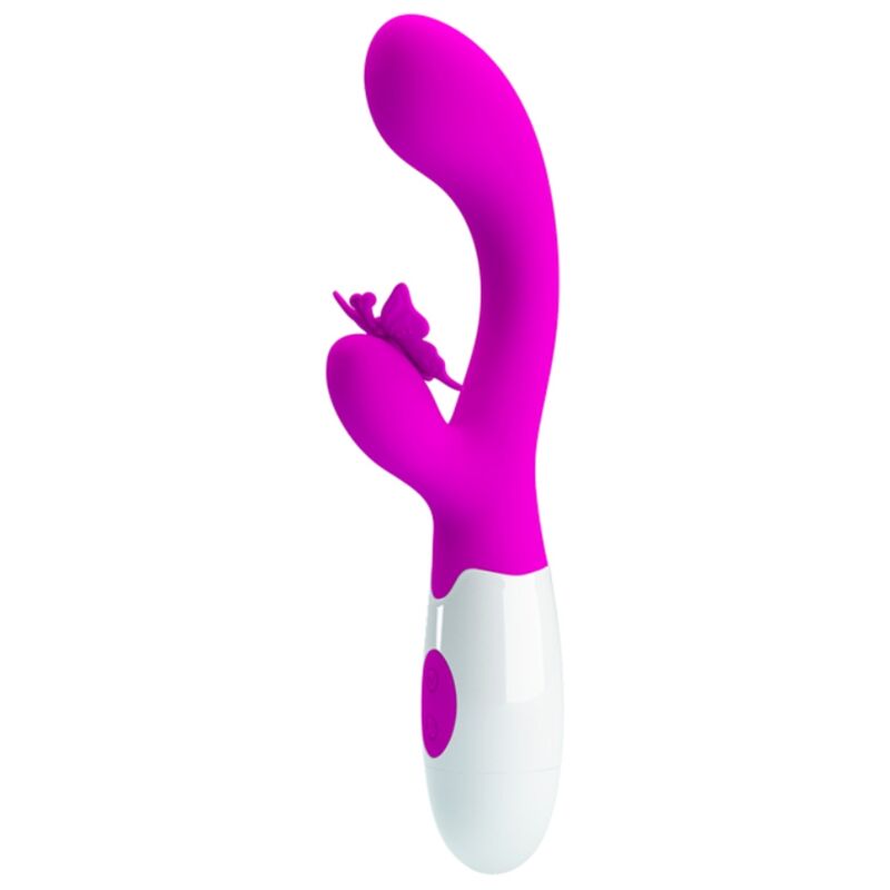 Vibromasseur Lapin Papillon Violet 30 Fonctions - Pretty Love
