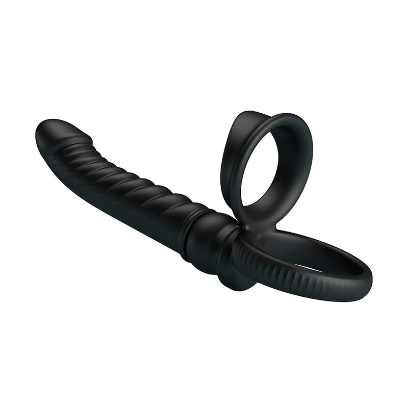 Vibrateur Anal Merritt avec Anneau Ergonomique Noir - Pretty Love