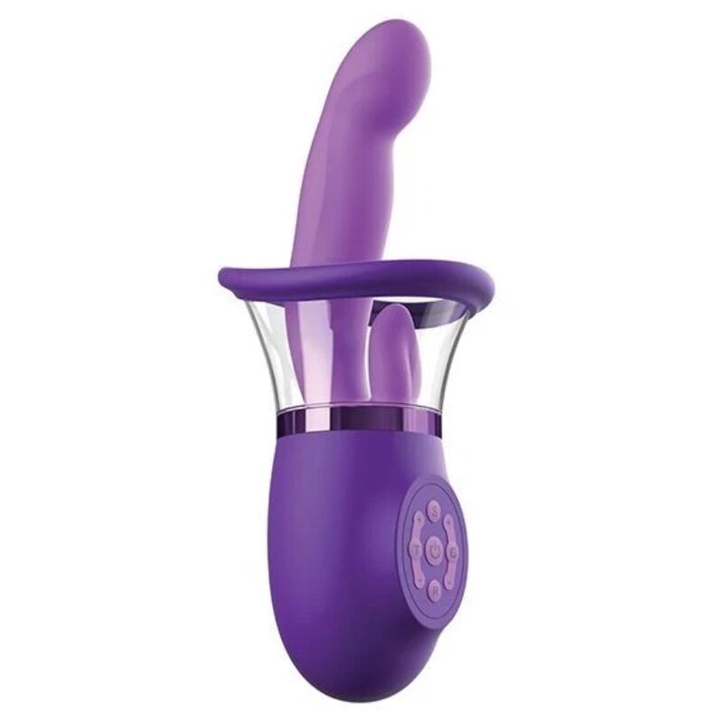 Vibromasseur Lapin Pro Plus Ultimate Pleasure Violet 20,3 cm - Fantasy For Her