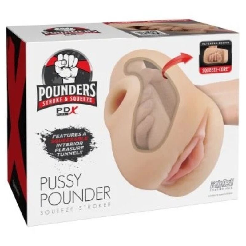 Masturbateur Masculin Vagin Réaliste Squeeze Stroker 18 cm - PDX Plus