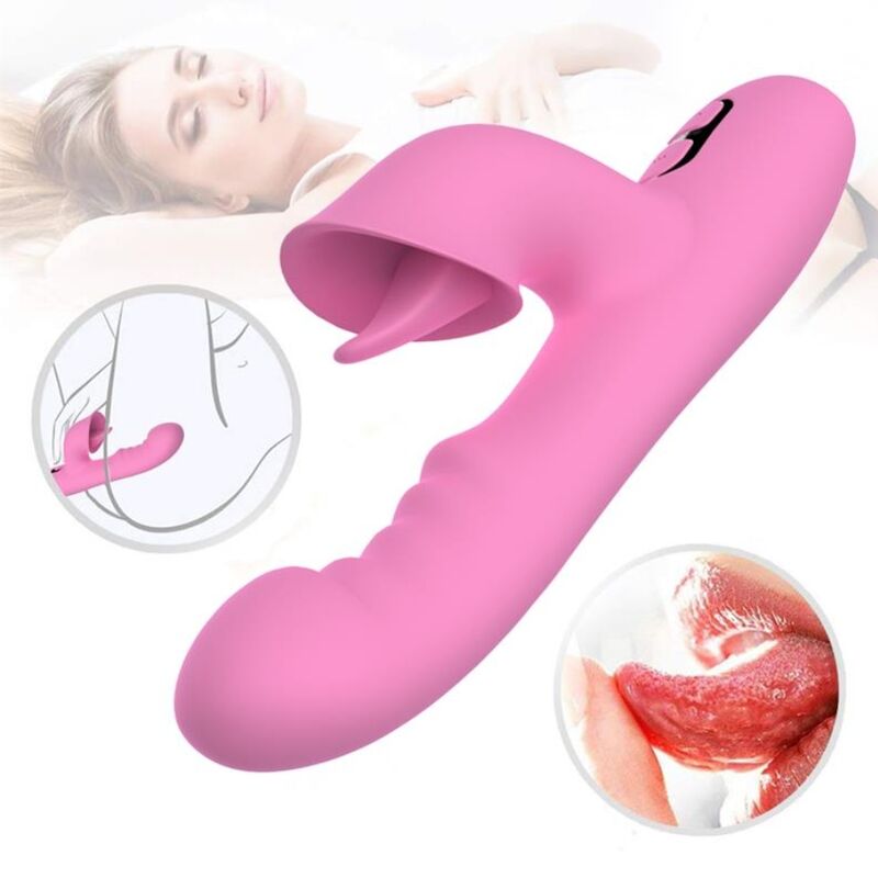 Vibromasseur Lapin Magic Stick Rechargeable Rose - Nalone