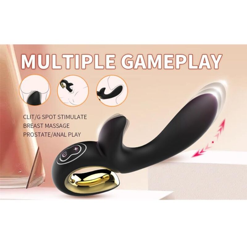 Vibromasseur Lapin Magic Stick Rose Rechargeable - Nalone