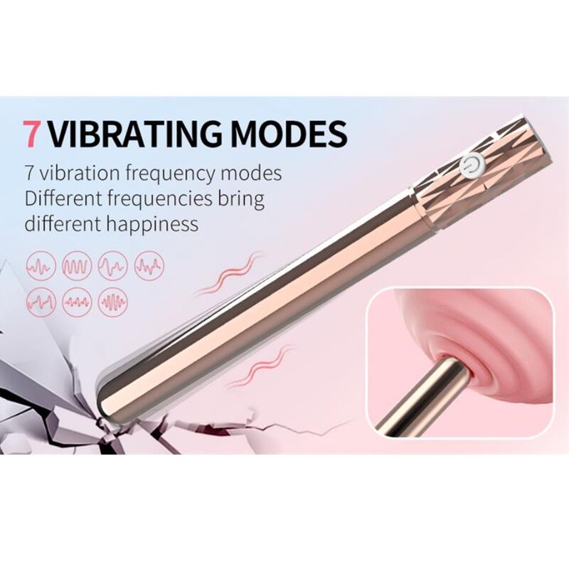 Vibromasseur Lapin Magic Stick Rose Rechargeable - Nalone