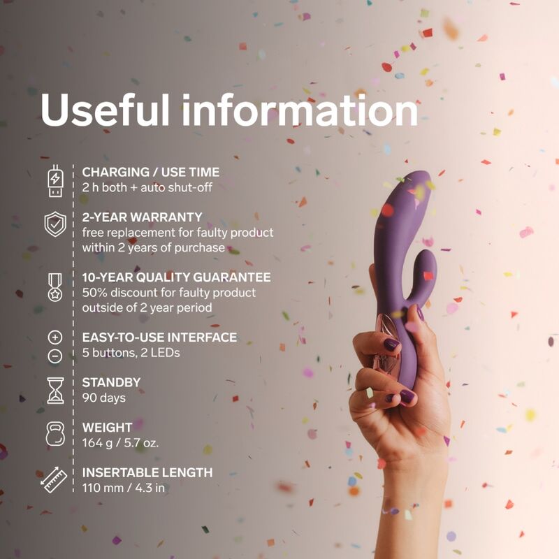 Vibromasseur Lapin à Poussée INA Thrust Violet - Lelo